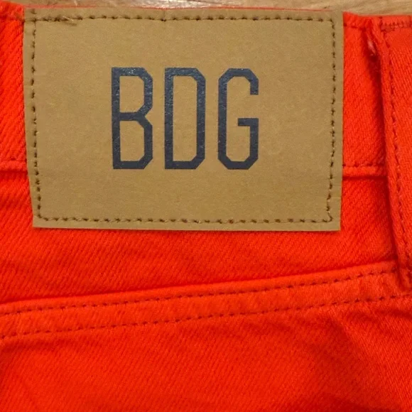 Bright Orange Wide-Leg Jeans - Picture 3 of 5